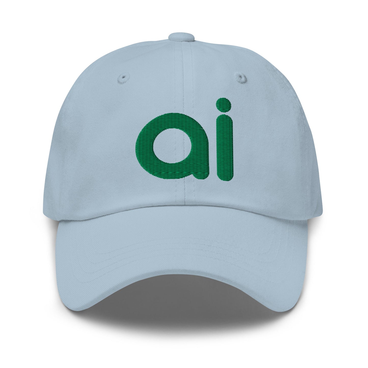 Image of the ai Green Cap Light Blue.