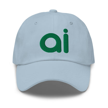 Image of the ai Green Cap Light Blue.