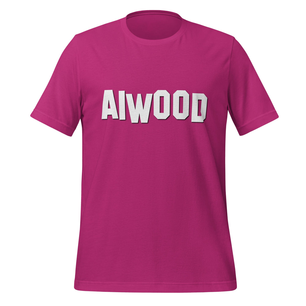 Image of the AI Hollywood Sign T-Shirt (unisex) Berry / M.