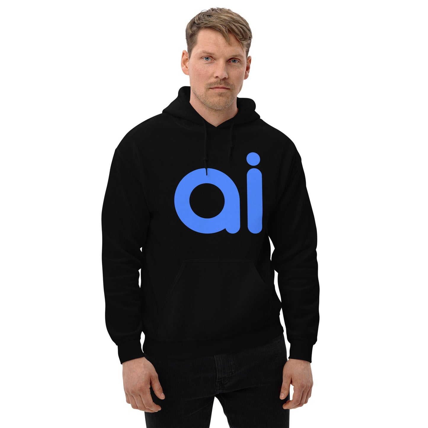 Product mockup photo of the ai Hoodie (unisex).