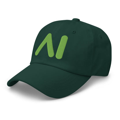 Image of the AI Light Green Logo Cap.