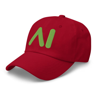 Image of the AI Light Green Logo Cap.