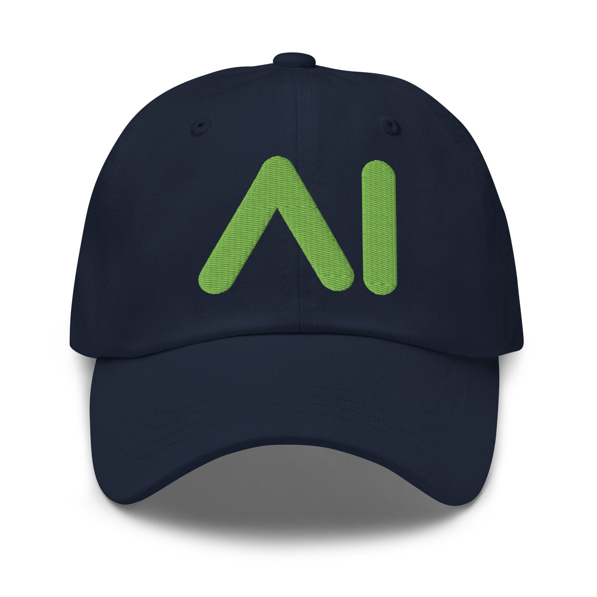 Image of the AI Light Green Logo Cap Navy.