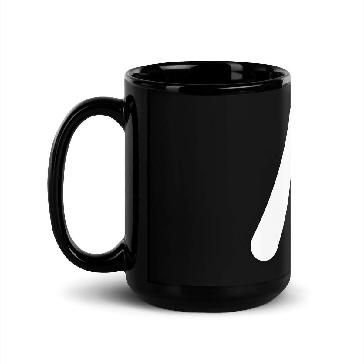 Image of the AI Logo Black Glossy Mug.