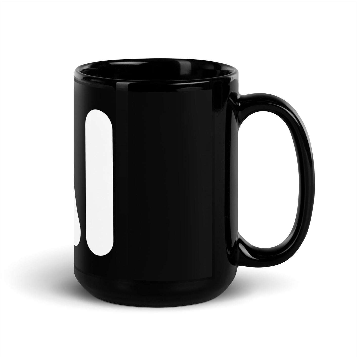 Image of the AI Logo Black Glossy Mug.