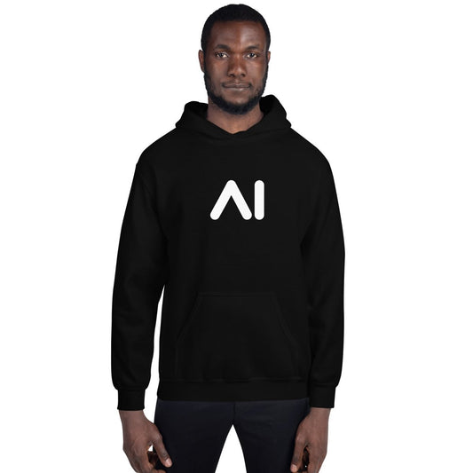 Product mockup photo of the AI Logo Hoodie 2 (unisex).
