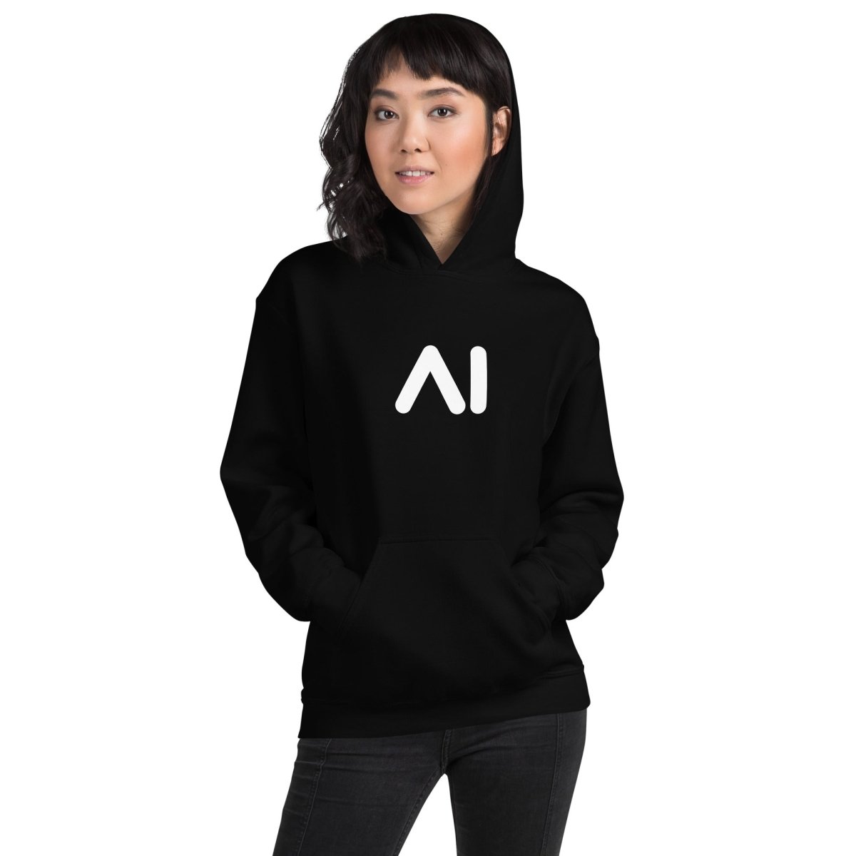 Product mockup photo of the AI Logo Hoodie 2 (unisex).