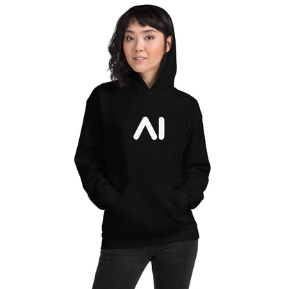 Product mockup photo of the AI Logo Hoodie 2 (unisex).