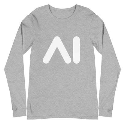Image of the AI Logo Long Sleeve T-Shirt (unisex) Athletic Heather / M.