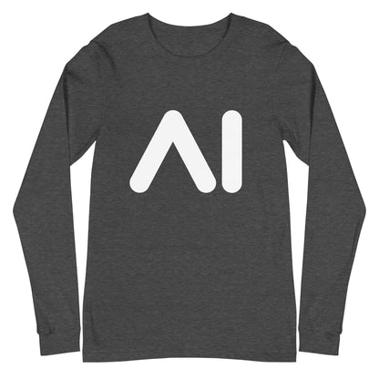 Image of the AI Logo Long Sleeve T-Shirt (unisex) Dark Grey Heather / M.