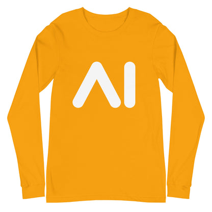 Image of the AI Logo Long Sleeve T-Shirt (unisex) Gold / M.