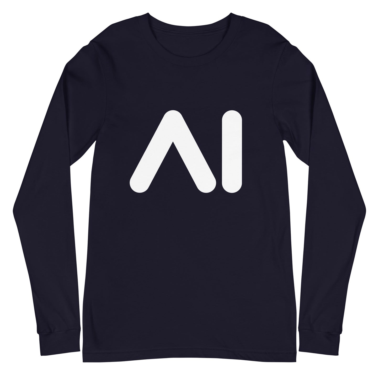 Image of the AI Logo Long Sleeve T-Shirt (unisex) Navy / M.