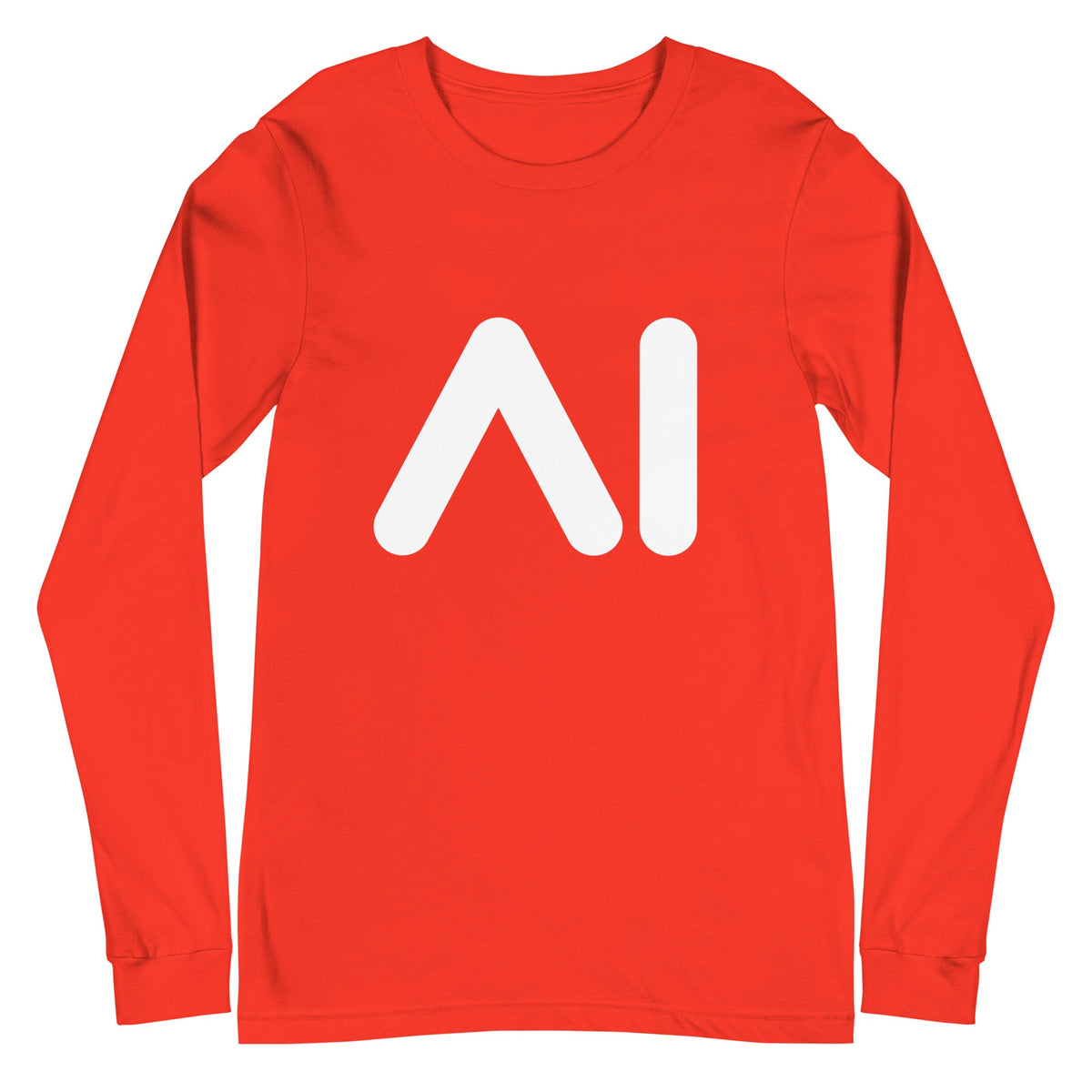Image of the AI Logo Long Sleeve T-Shirt (unisex) Poppy / M.