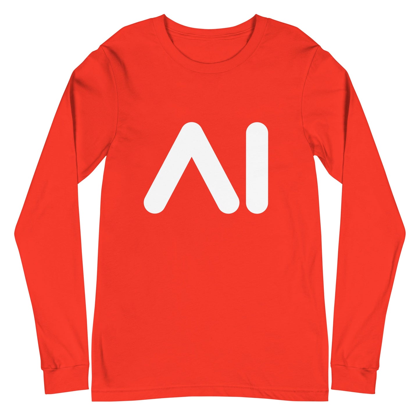 Image of the AI Logo Long Sleeve T-Shirt (unisex) Poppy / M.