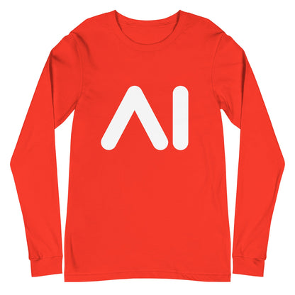 Image of the AI Logo Long Sleeve T-Shirt (unisex) Poppy / M.