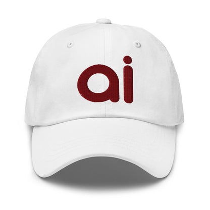 Image of the AI Maroon Cap White.