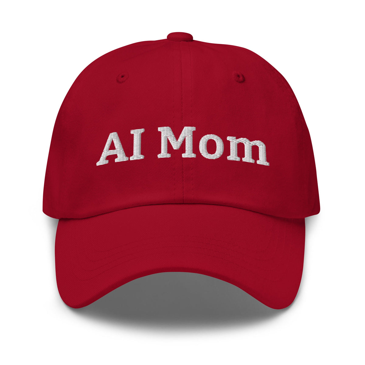 Image of the AI Mom Cap Cranberry.