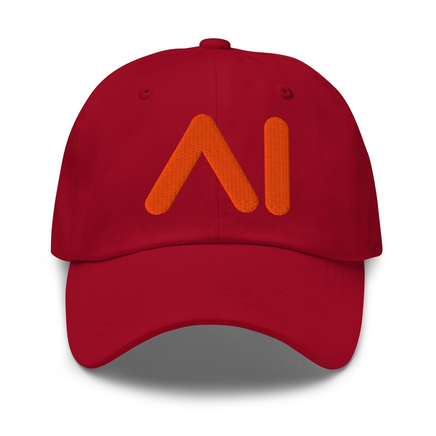 Image of the AI Orange Logo Cap Cranberry.