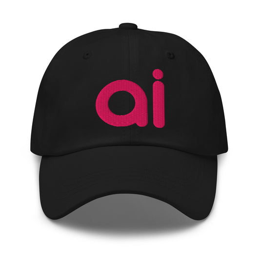 Image of the ai Pink Cap Black.