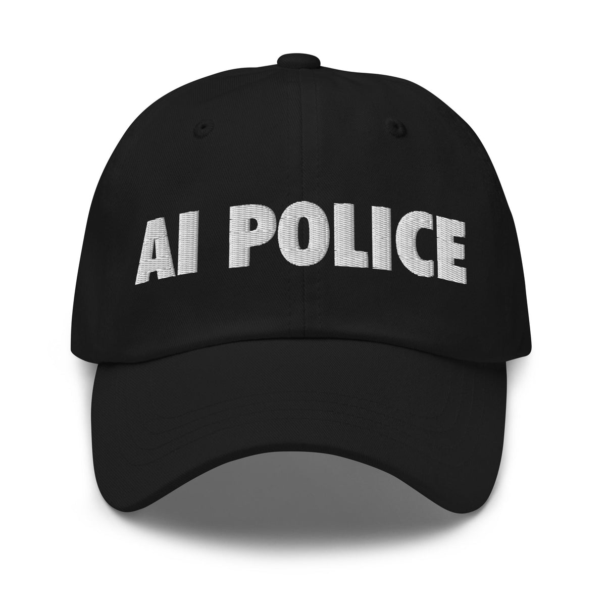 Image of the AI POLICE Cap Black.