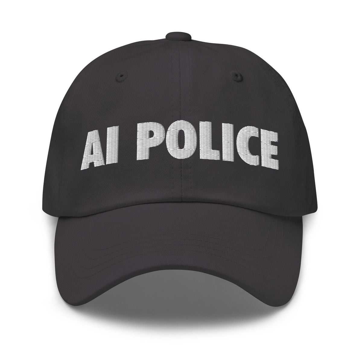 Image of the AI POLICE Cap Dark Grey.
