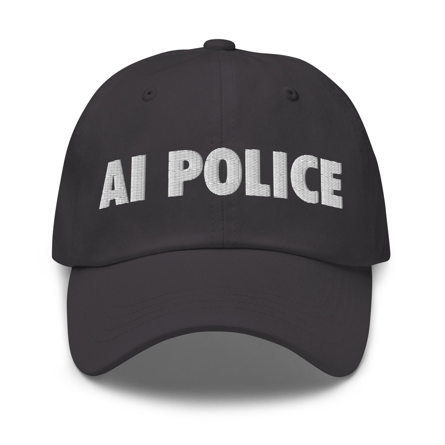 Image of the AI POLICE Cap Dark Grey.