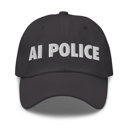 Image of the AI POLICE Cap Dark Grey.