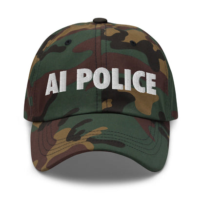 Image of the AI POLICE Cap Green Camo.