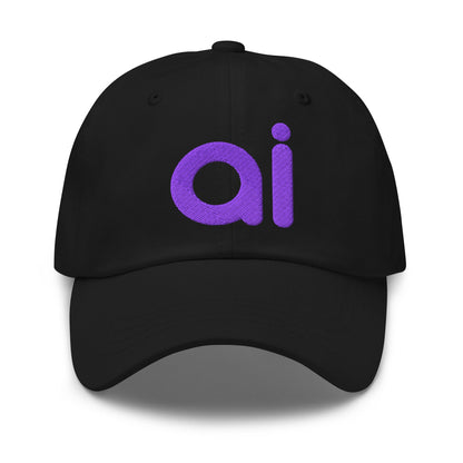Image of the ai Purple Cap Black.