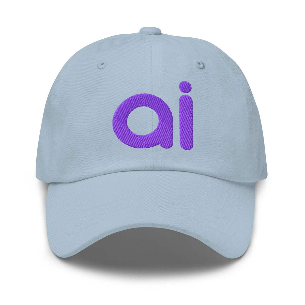 Image of the ai Purple Cap Light Blue.