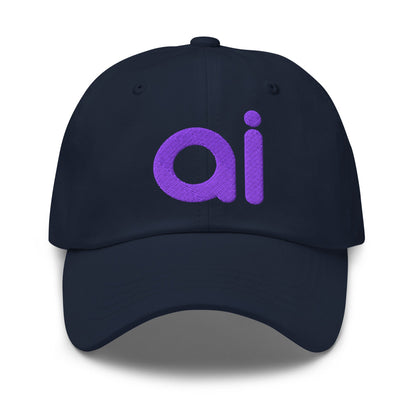 Image of the ai Purple Cap Navy.