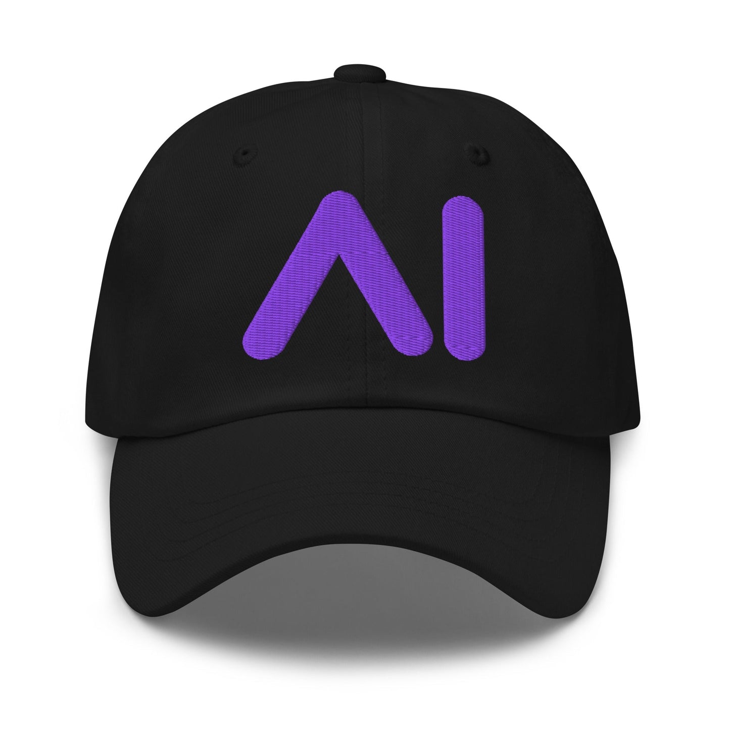Image of the AI Purple Logo Cap Black.