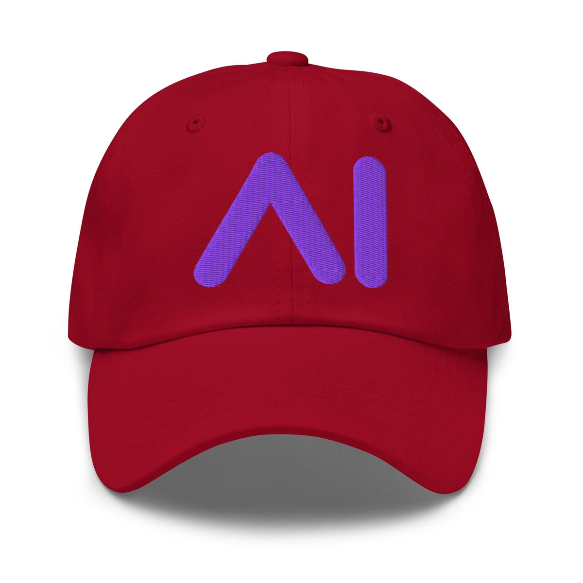 Image of the AI Purple Logo Cap Cranberry.
