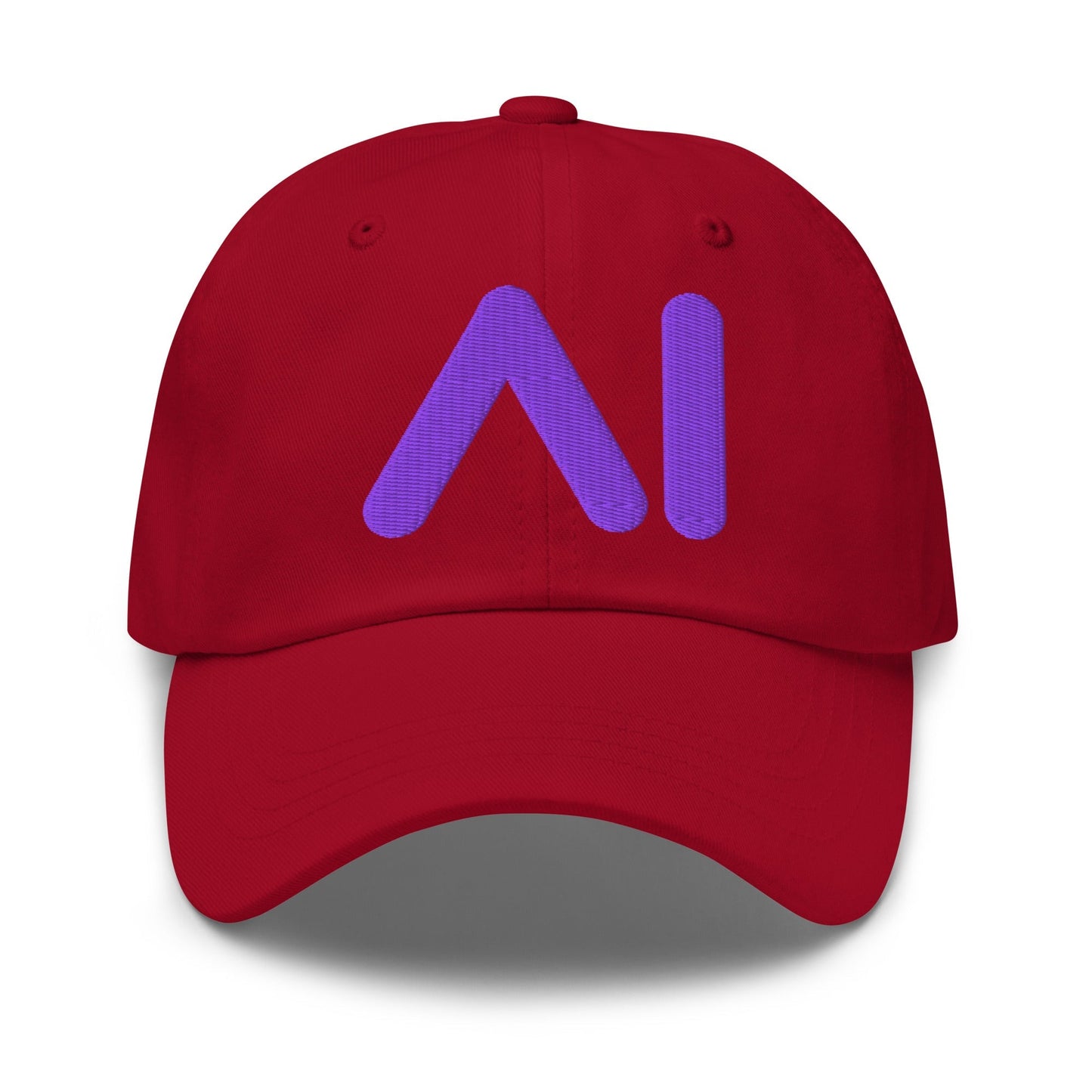 Image of the AI Purple Logo Cap Cranberry.
