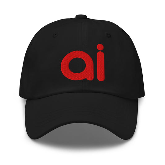 Image of the ai Red Cap Black.