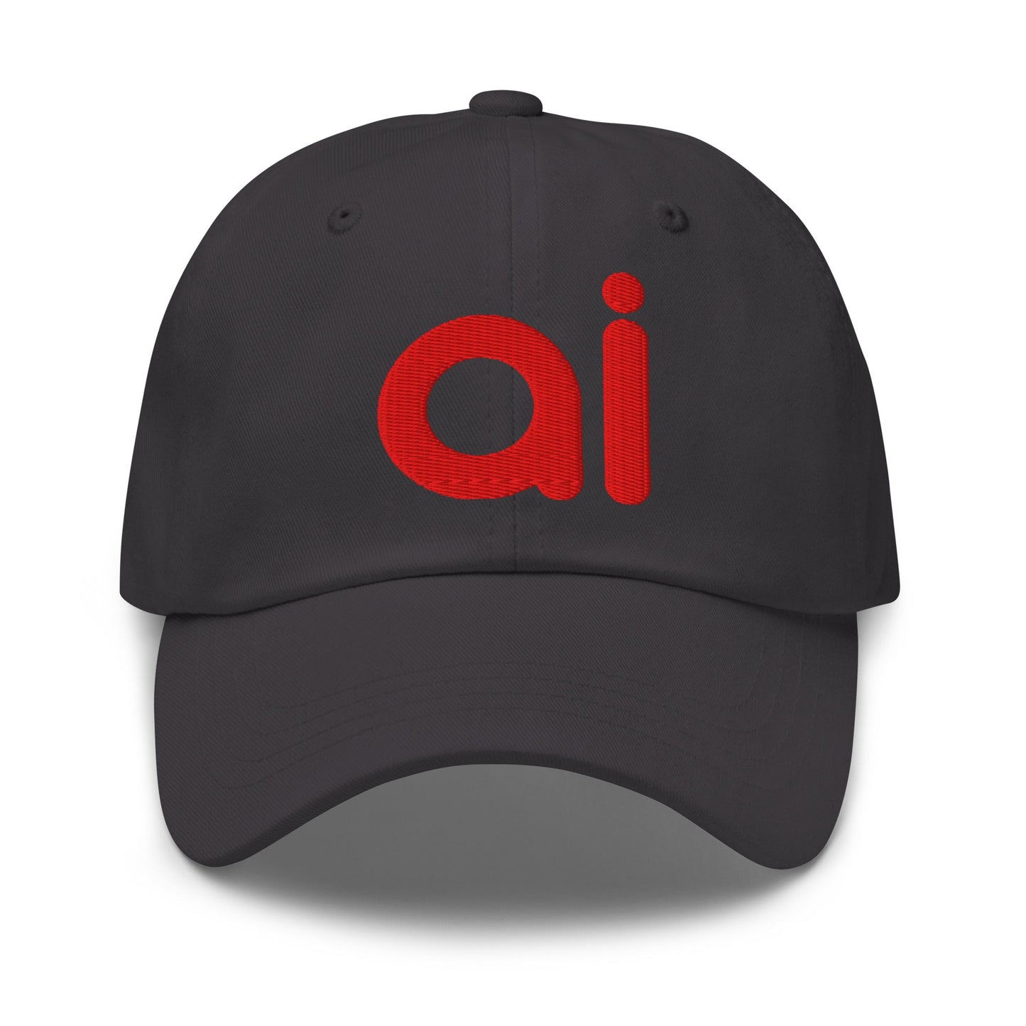 Image of the ai Red Cap Dark Grey.