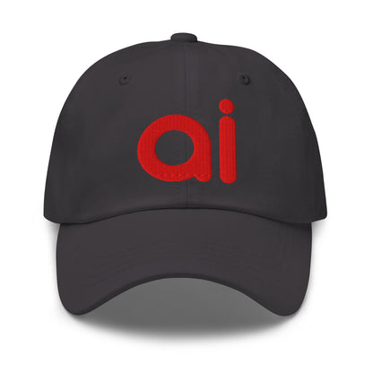 Image of the ai Red Cap Dark Grey.