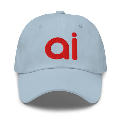 Image of the ai Red Cap Light Blue.