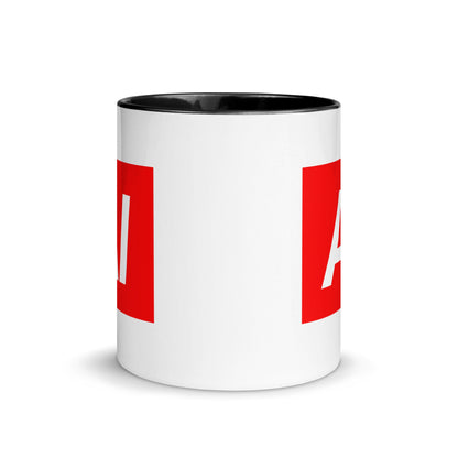 Image of the AI Sign Mug with Color Inside.
