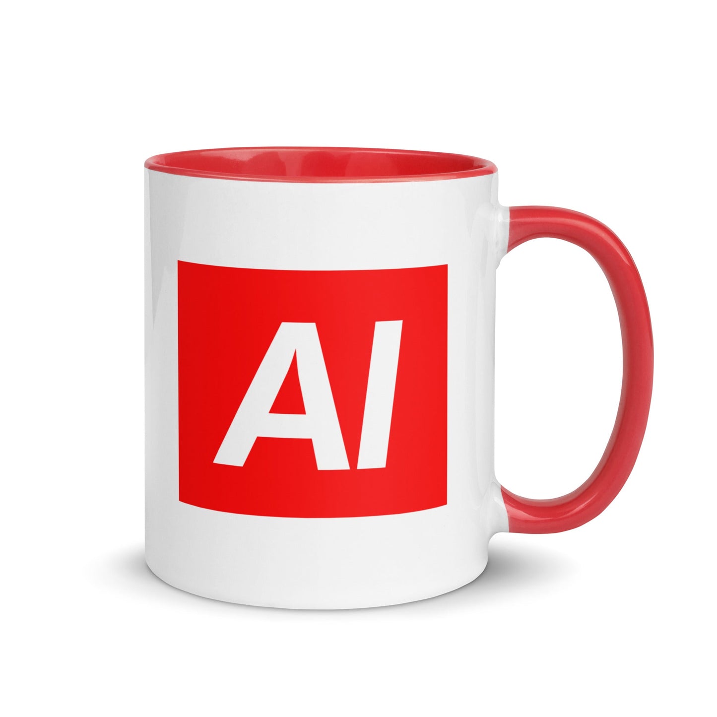 Image of the AI Sign Mug with Color Inside.