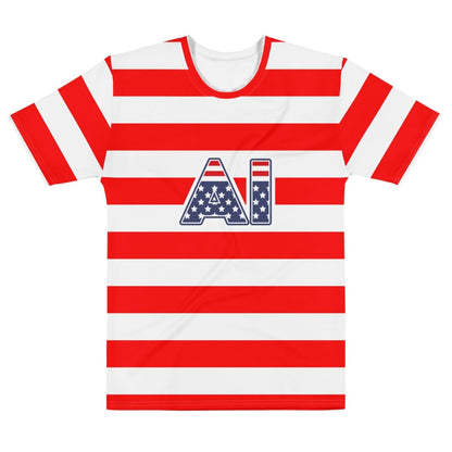 Product mockup photo of the AI Stars and Stripes T Shirt 2 (men) M.