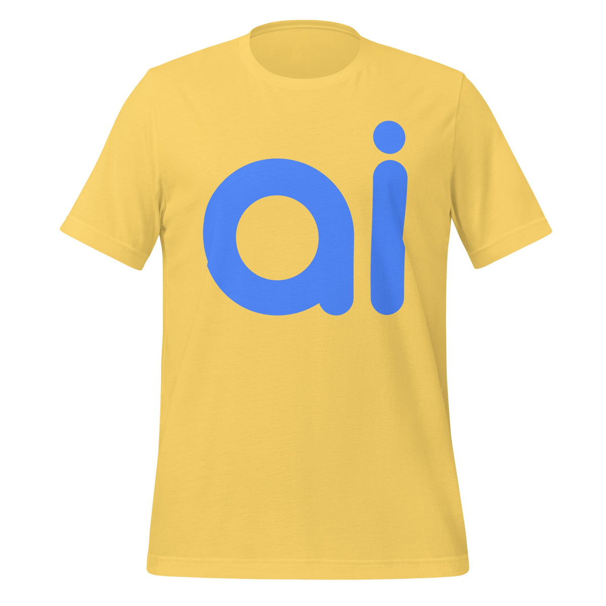Image of the ai T-Shirt (unisex) Yellow / M.