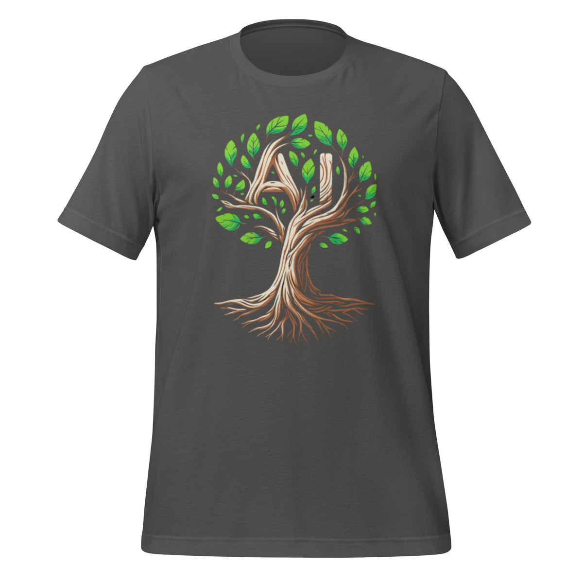 Image of the AI Tree T-Shirt (unisex) Asphalt / M.