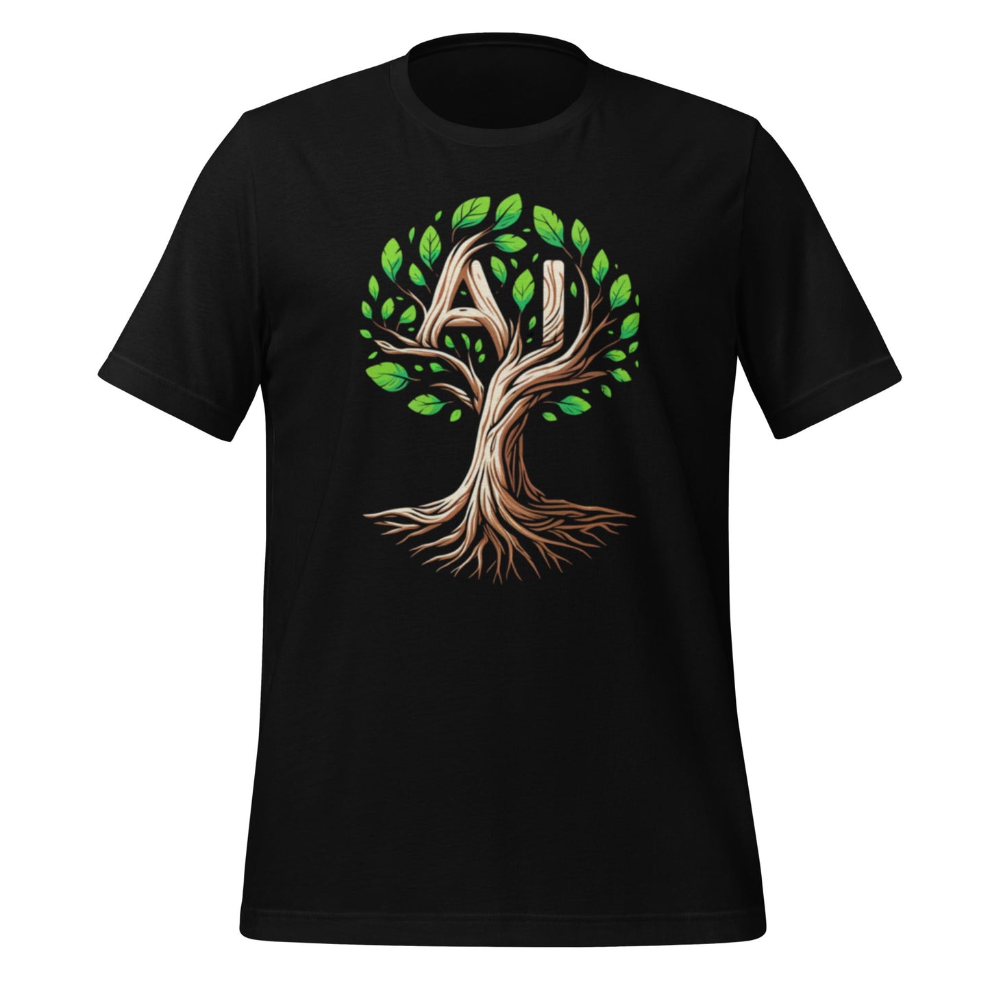 Image of the AI Tree T-Shirt (unisex) Black / M.