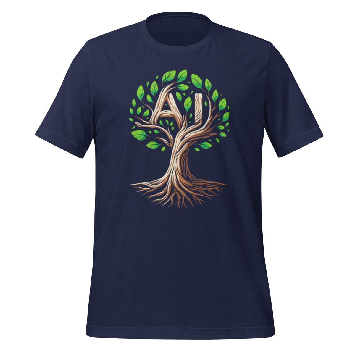 Image of the AI Tree T-Shirt (unisex) Navy / M.