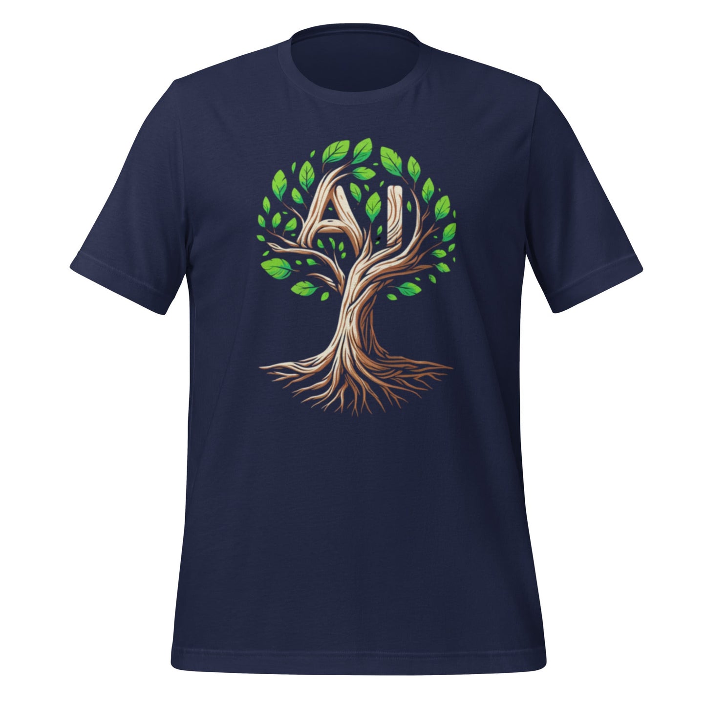 Image of the AI Tree T-Shirt (unisex) Navy / M.