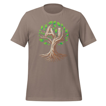 Image of the AI Tree T-Shirt (unisex) Pebble / M.