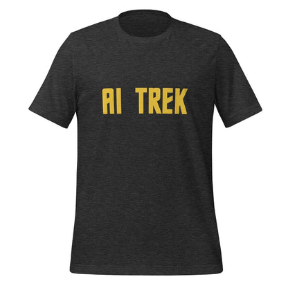 Image of the AI TREK T-Shirt (unisex) Dark Grey Heather / M.