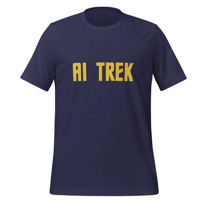 Image of the AI TREK T-Shirt (unisex) Heather Midnight Navy / M.