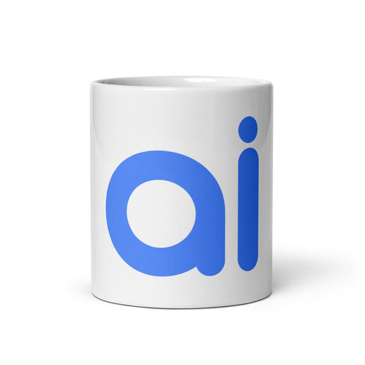 Image of the ai White Glossy Mug 11 oz.